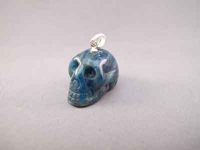 Goldstone Crystal Skull Pendant 